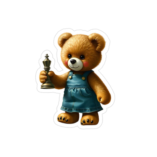Adorable Teddy Bear Die-Cut Outdoor Sticker - Perfect for Kids' Decor and Gifts