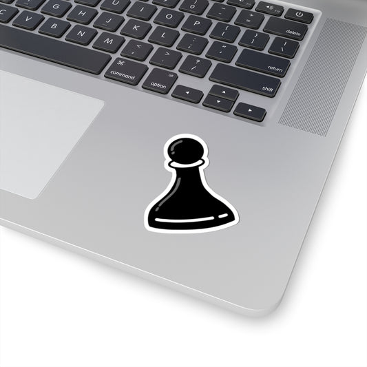Black Pawn Kiss-Cut Sticker - Perfect for Gamers & Chess Lovers