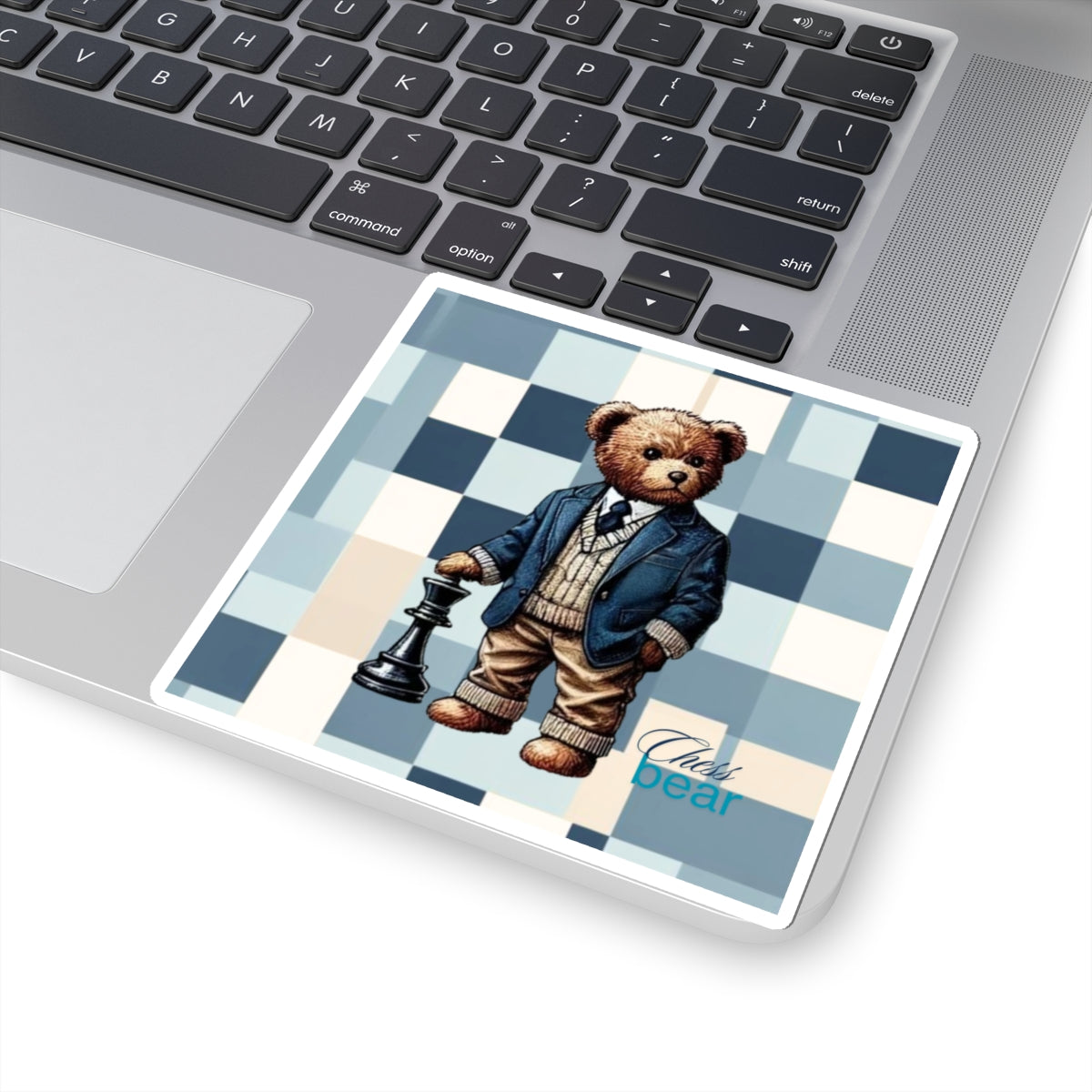 Chess Bear Kiss-Cut Stickers - Stylish Decor for Chess Lovers and Bear Fans