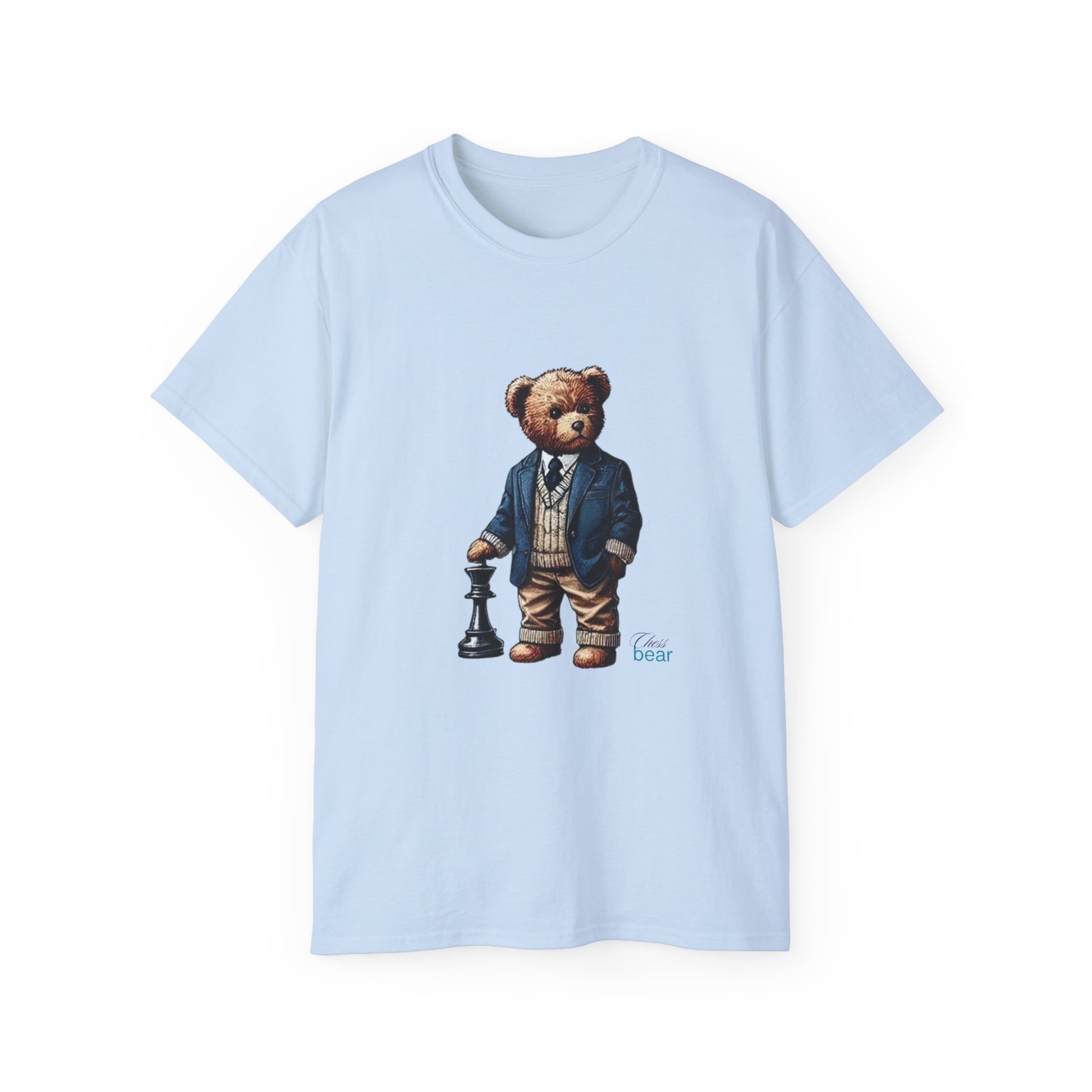 Stylish Bear Chess Graphic Tee - Unisex Ultra Cotton T-Shirt