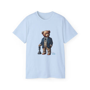 Stylish Bear Chess Graphic Tee - Unisex Ultra Cotton T-Shirt
