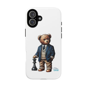 Стилен калъф за телефон Bear Chess - здрави калъфи за любителите на животни