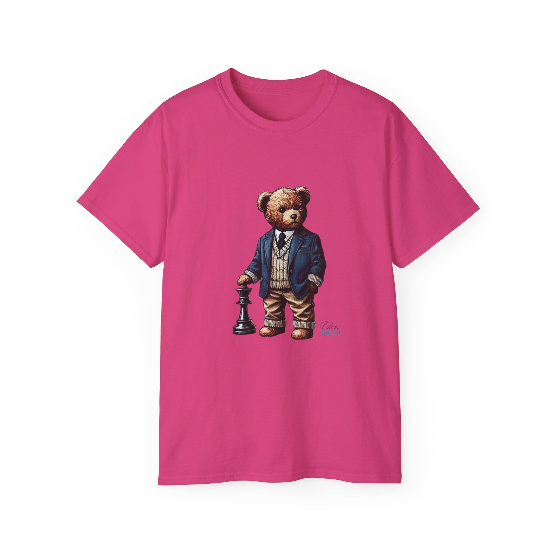 Stylish Bear Chess Graphic Tee - Unisex Ultra Cotton T-Shirt
