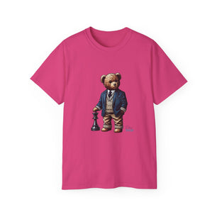 Stylish Bear Chess Graphic Tee - Unisex Ultra Cotton T-Shirt