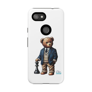 Стилен калъф за телефон Bear Chess - здрави калъфи за любителите на животни
