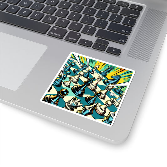 Chess Game Kiss-Cut Stickers – Vibrant Artwork for Gamers & Strategists