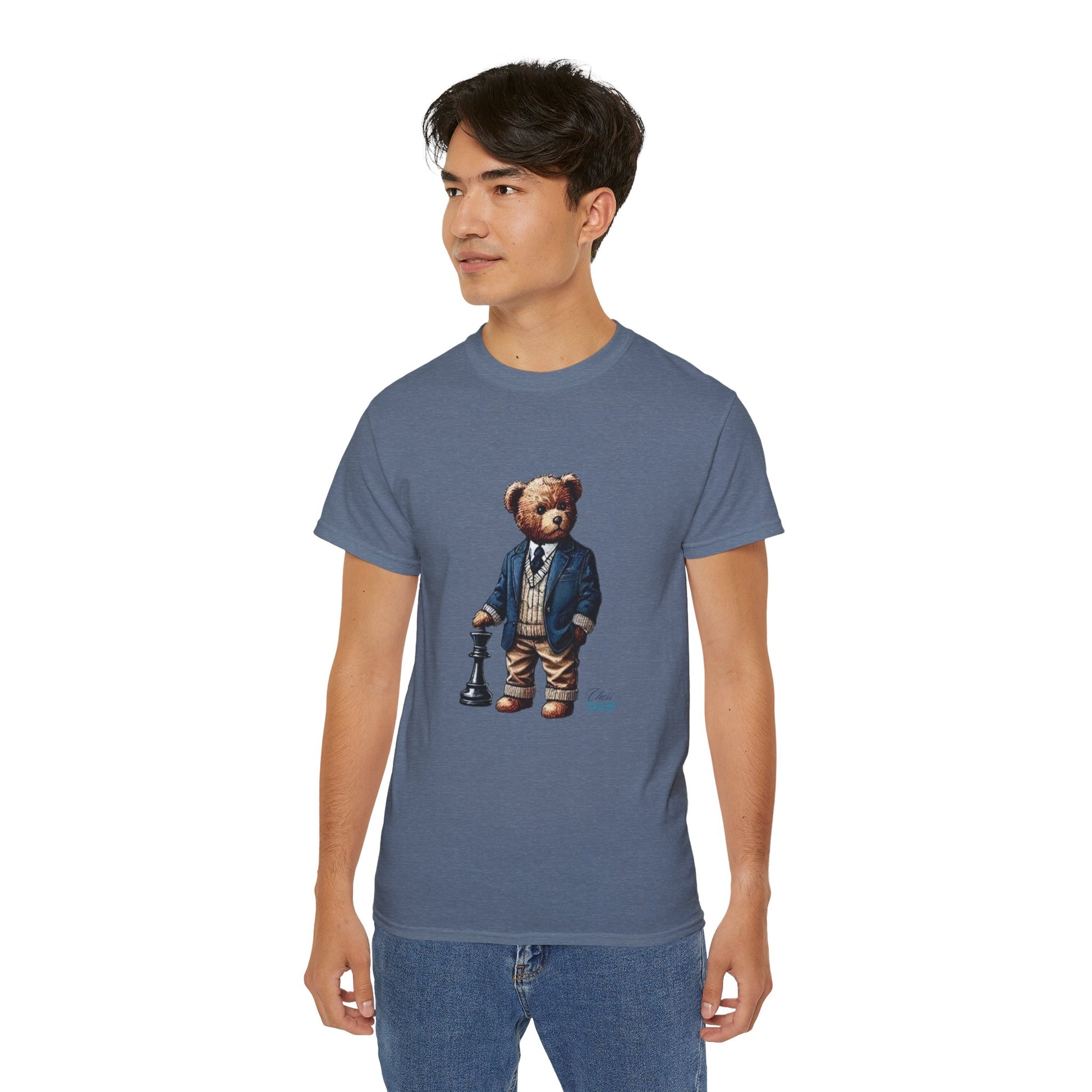Stylish Bear Chess Graphic Tee - Unisex Ultra Cotton T-Shirt