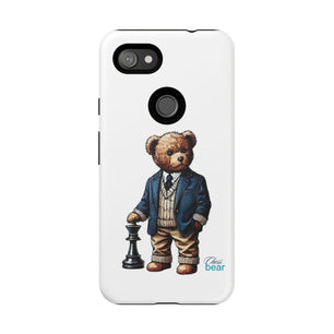 Стилен калъф за телефон Bear Chess - здрави калъфи за любителите на животни