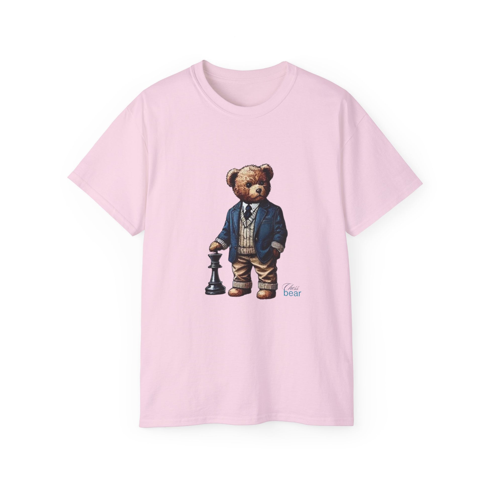 Stylish Bear Chess Graphic Tee - Unisex Ultra Cotton T-Shirt