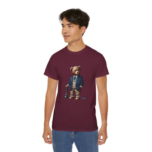 Stylish Bear Chess Graphic Tee - Unisex Ultra Cotton T-Shirt