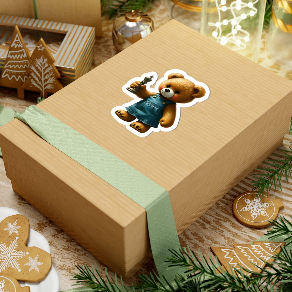 Cute Teddy Bear Chess Stickers - Playful Decor for Kids & Adults