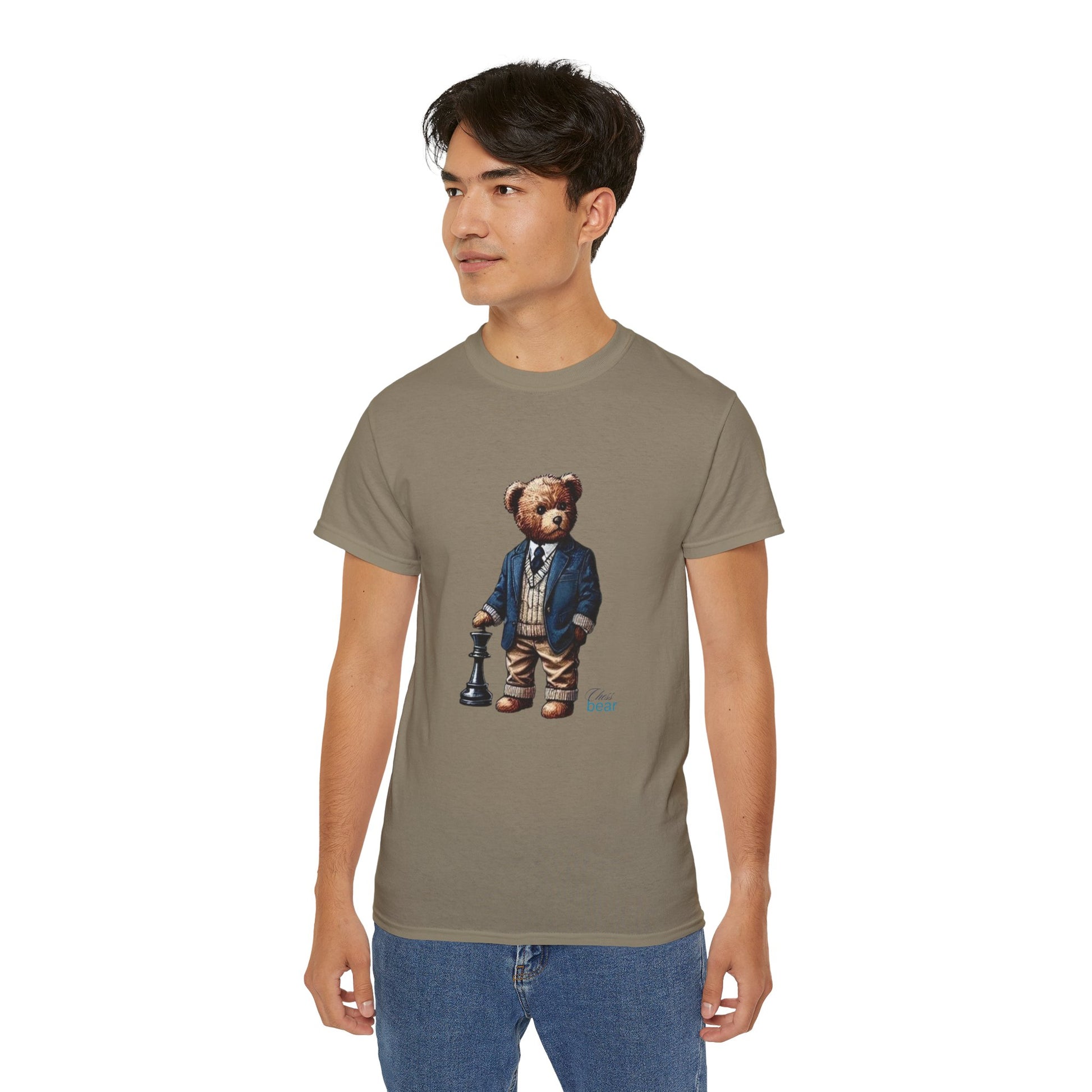 Stylish Bear Chess Graphic Tee - Unisex Ultra Cotton T-Shirt
