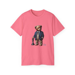 Stylish Bear Chess Graphic Tee - Unisex Ultra Cotton T-Shirt