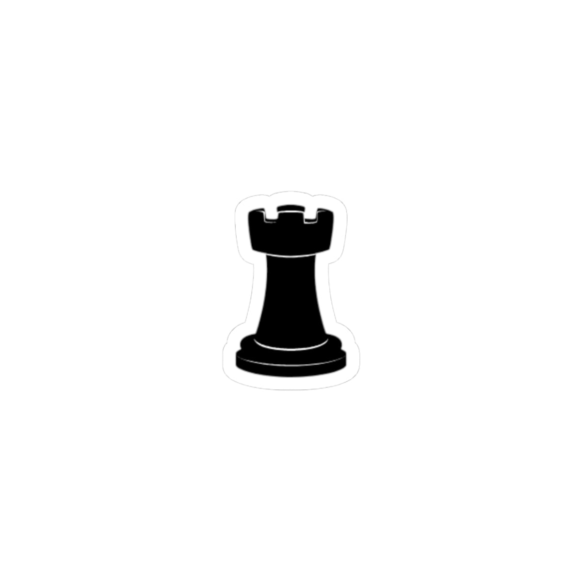 Chess Rook Kiss-Cut Sticker