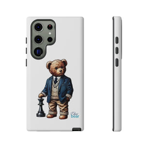 Стилен калъф за телефон Bear Chess - здрави калъфи за любителите на животни
