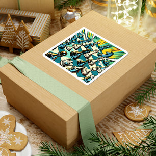 Chess Game Kiss-Cut Stickers – Vibrant Artwork for Gamers & Strategists