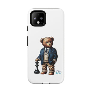 Стилен калъф за телефон Bear Chess - здрави калъфи за любителите на животни