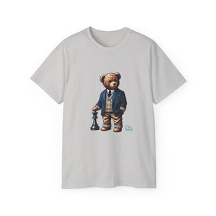 Stylish Bear Chess Graphic Tee - Unisex Ultra Cotton T-Shirt