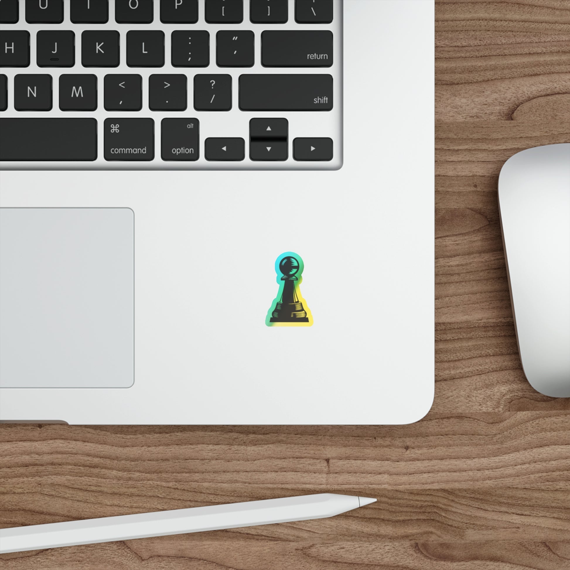 Holographic Pawn Sticker - Vibrant Die-Cut Design for Gamers and Creatives