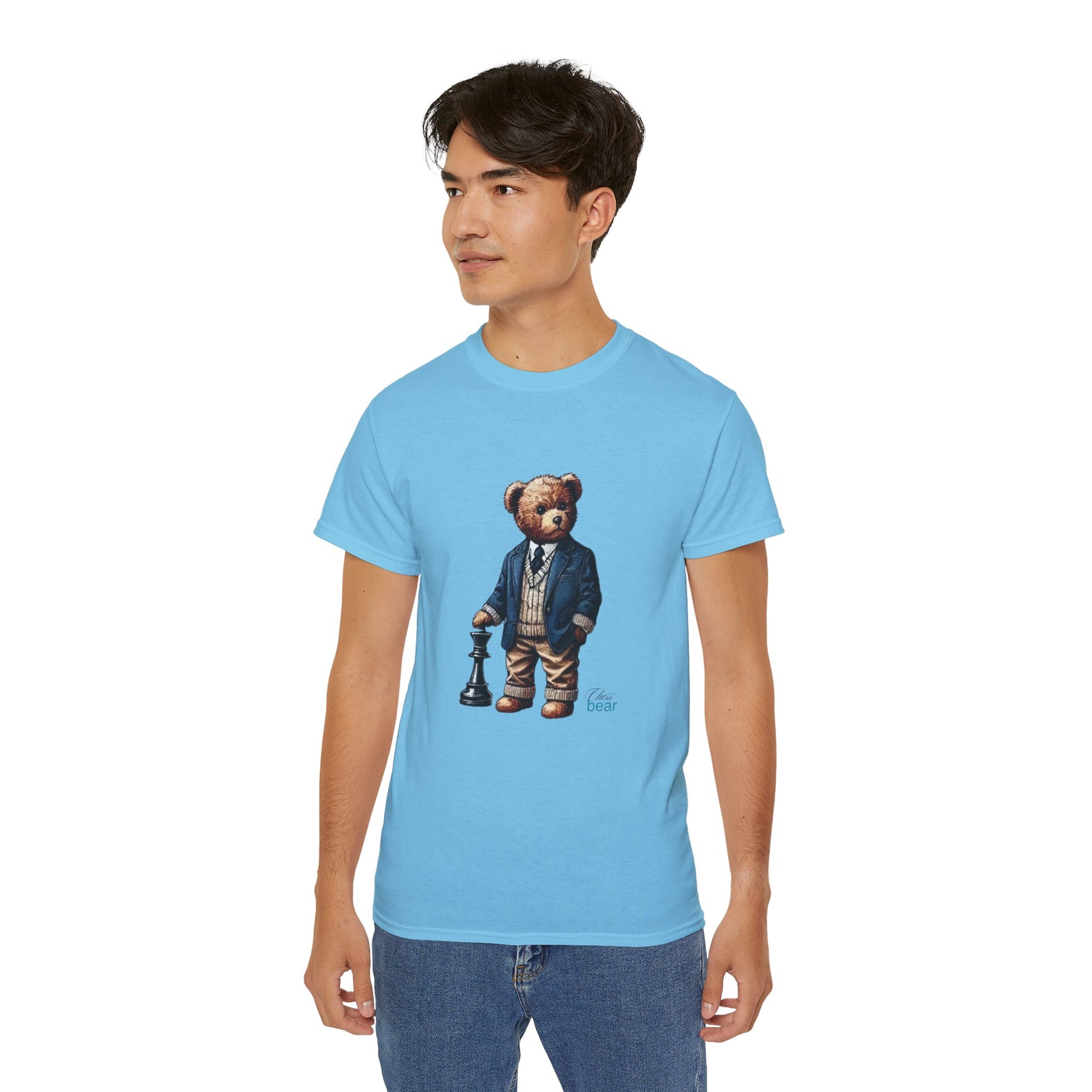 Stylish Bear Chess Graphic Tee - Unisex Ultra Cotton T-Shirt