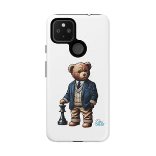 Стилен калъф за телефон Bear Chess - здрави калъфи за любителите на животни