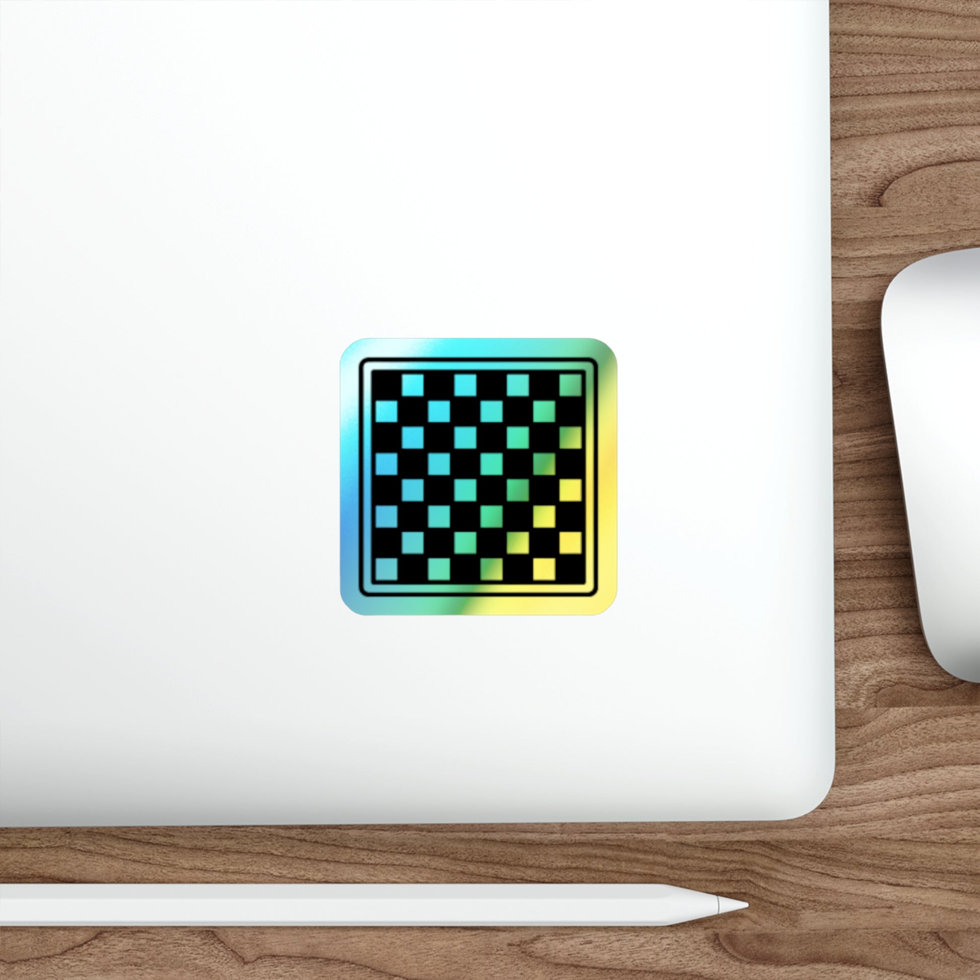 Holographic Die-cut Chess Board Stickers