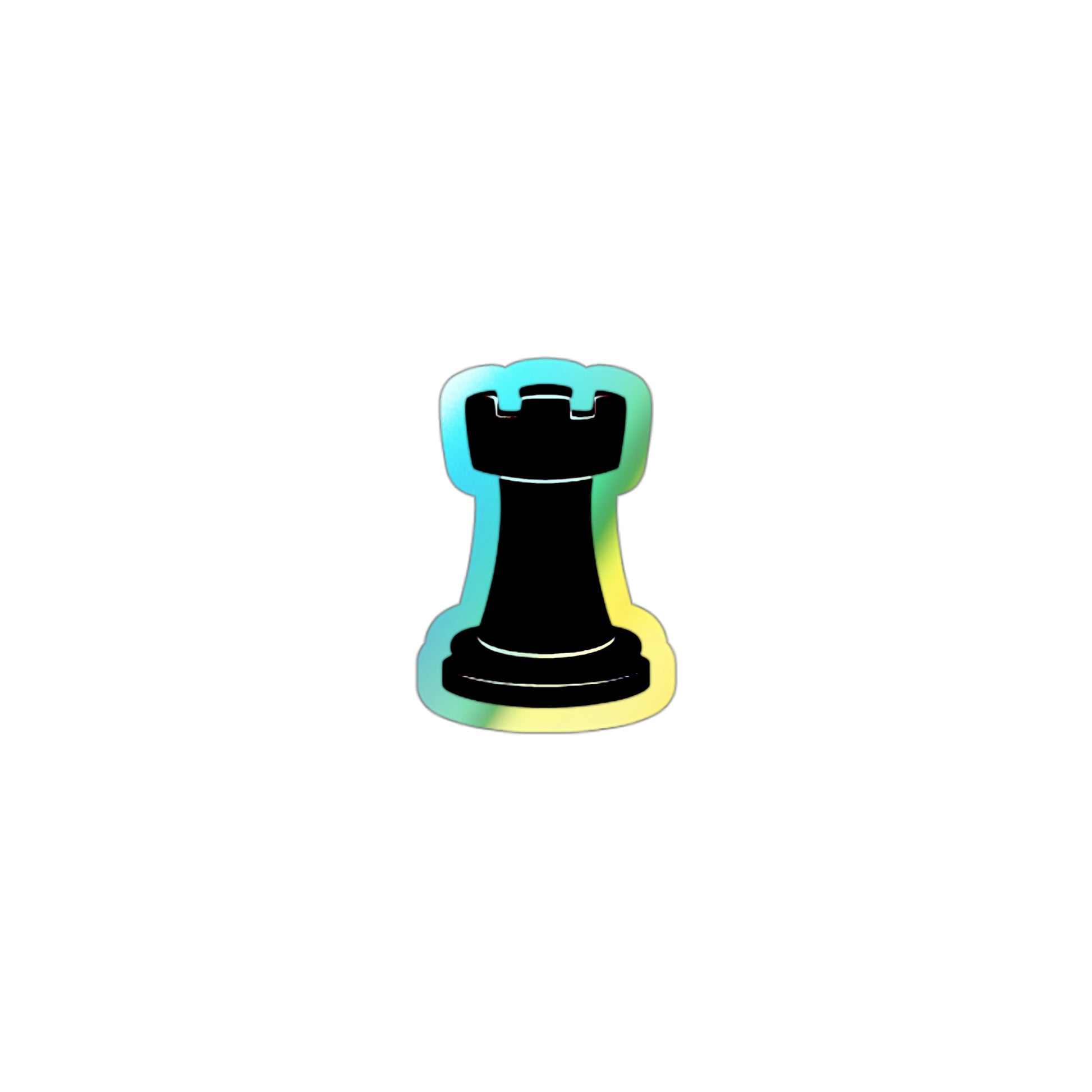 Holographic Chess Piece Die-Cut Stickers - Vibrant Graphics for Gamers and Collectors