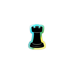 Holographic Chess Piece Die-Cut Stickers - Vibrant Graphics for Gamers and Collectors