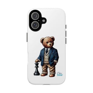 Стилен калъф за телефон Bear Chess - здрави калъфи за любителите на животни