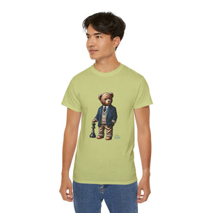 Stylish Bear Chess Graphic Tee - Unisex Ultra Cotton T-Shirt