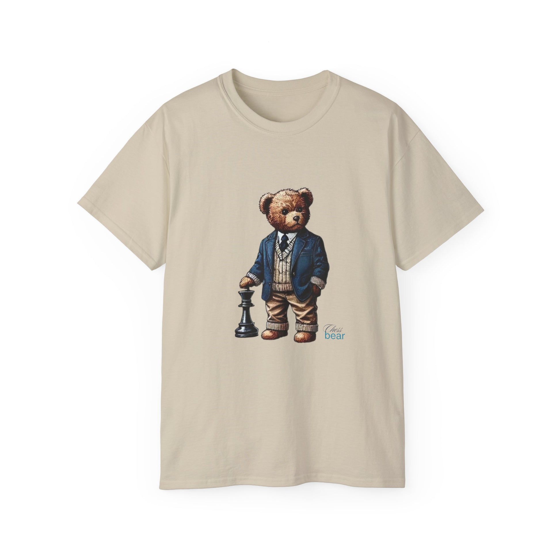 Stylish Bear Chess Graphic Tee - Unisex Ultra Cotton T-Shirt