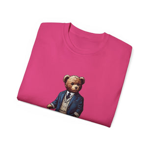 Stylish Bear Chess Graphic Tee - Unisex Ultra Cotton T-Shirt