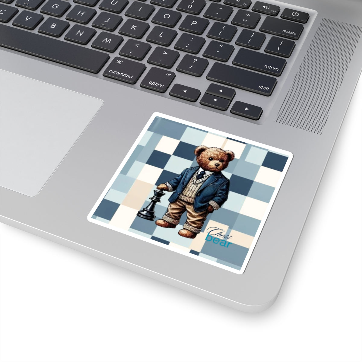 Chess Bear Kiss-Cut Stickers - Stylish Decor for Chess Lovers and Bear Fans