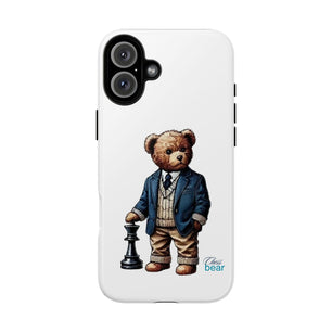 Стилен калъф за телефон Bear Chess - здрави калъфи за любителите на животни