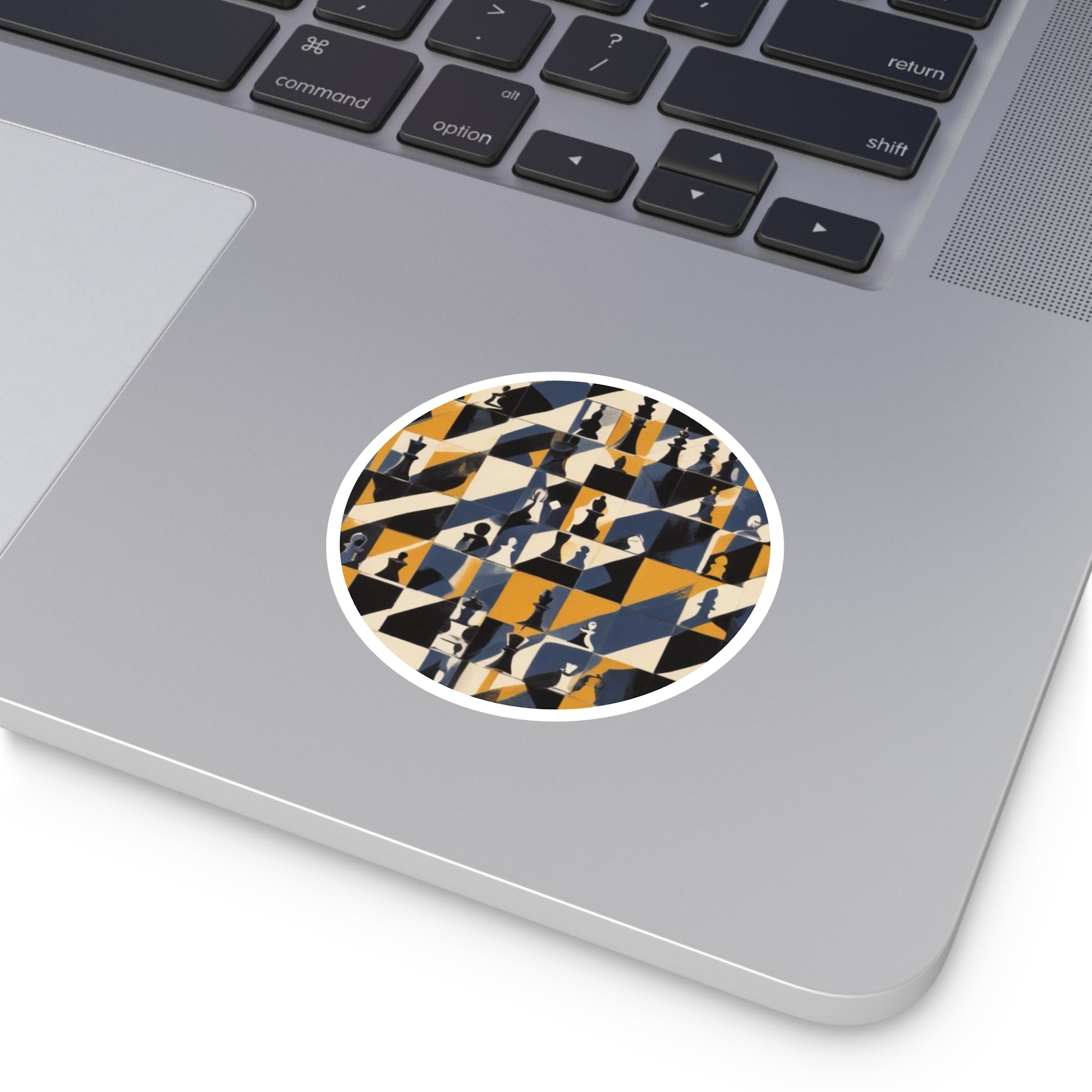 Chic Chess Design Round Stickers for Home & Office Decor