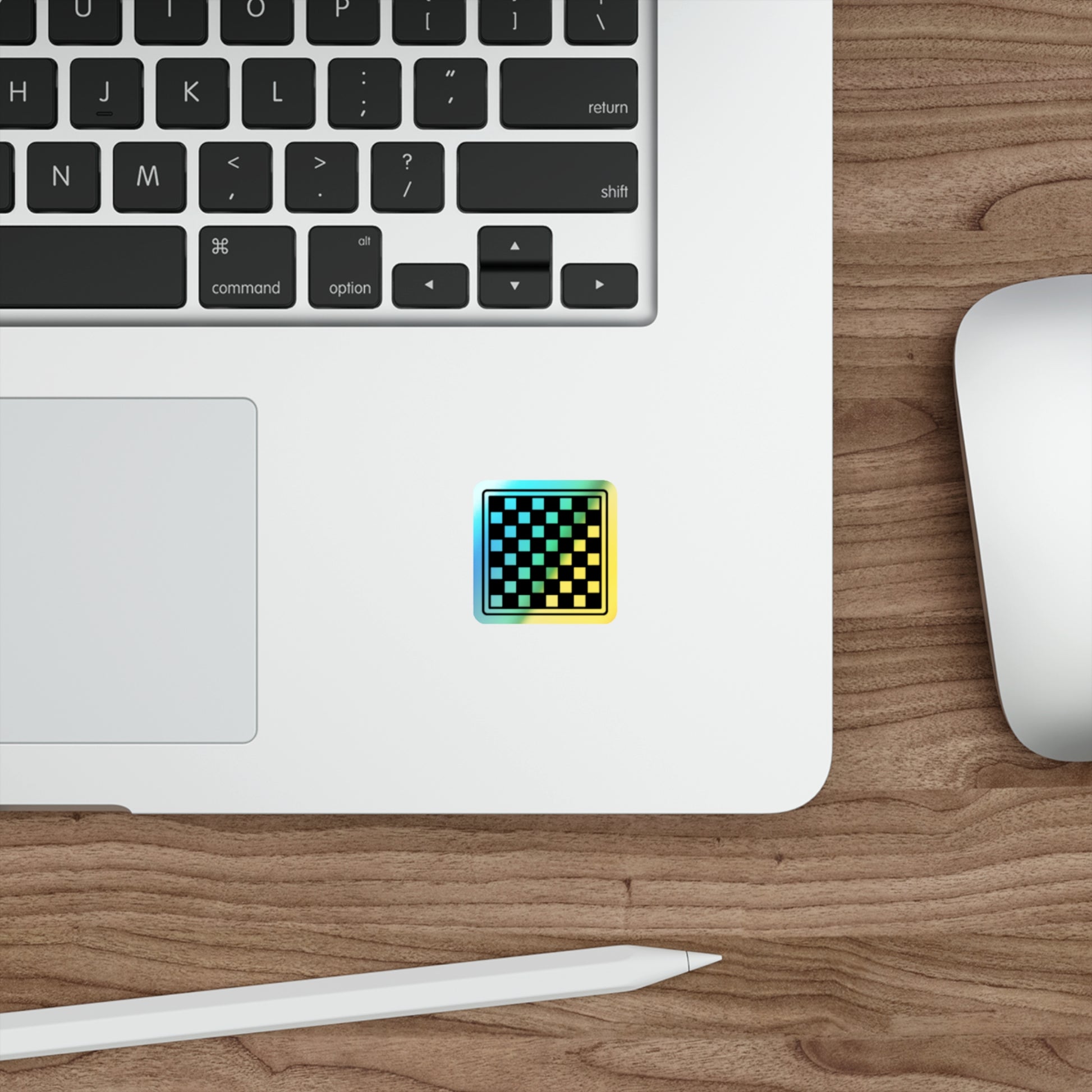 Holographic Die-cut Chess Board Stickers