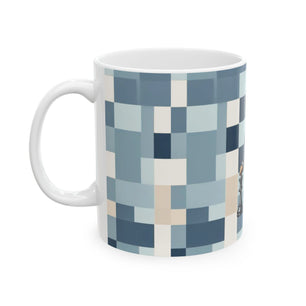 Vintage Chess Bear Ceramic Mug - 11oz & 15oz Sizes