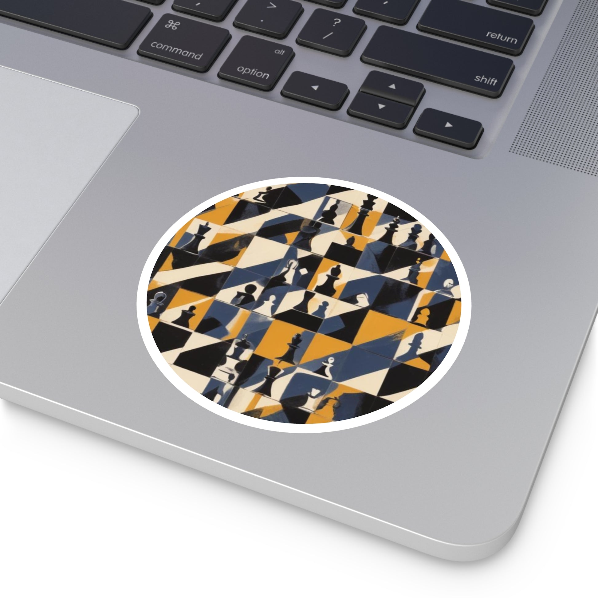 Chic Chess Design Round Stickers for Home & Office Decor