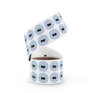 Chess Knight Sticker Rolls - Unique Blue Checkered Design for Game Lovers