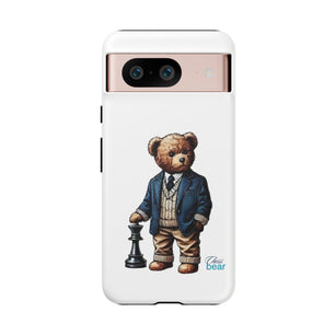 Стилен калъф за телефон Bear Chess - здрави калъфи за любителите на животни