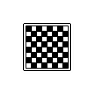 Chic Chessboard Kiss-Cut Stickers | Stylish Laptop Decor