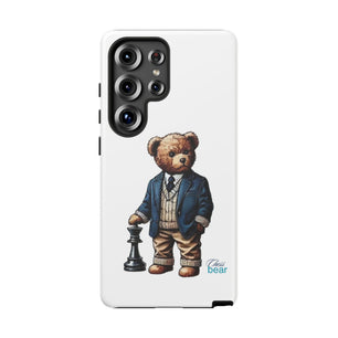 Стилен калъф за телефон Bear Chess - здрави калъфи за любителите на животни