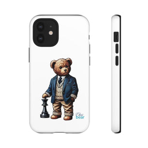 Стилен калъф за телефон Bear Chess - здрави калъфи за любителите на животни