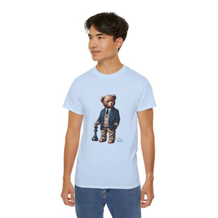 Stylish Bear Chess Graphic Tee - Unisex Ultra Cotton T-Shirt
