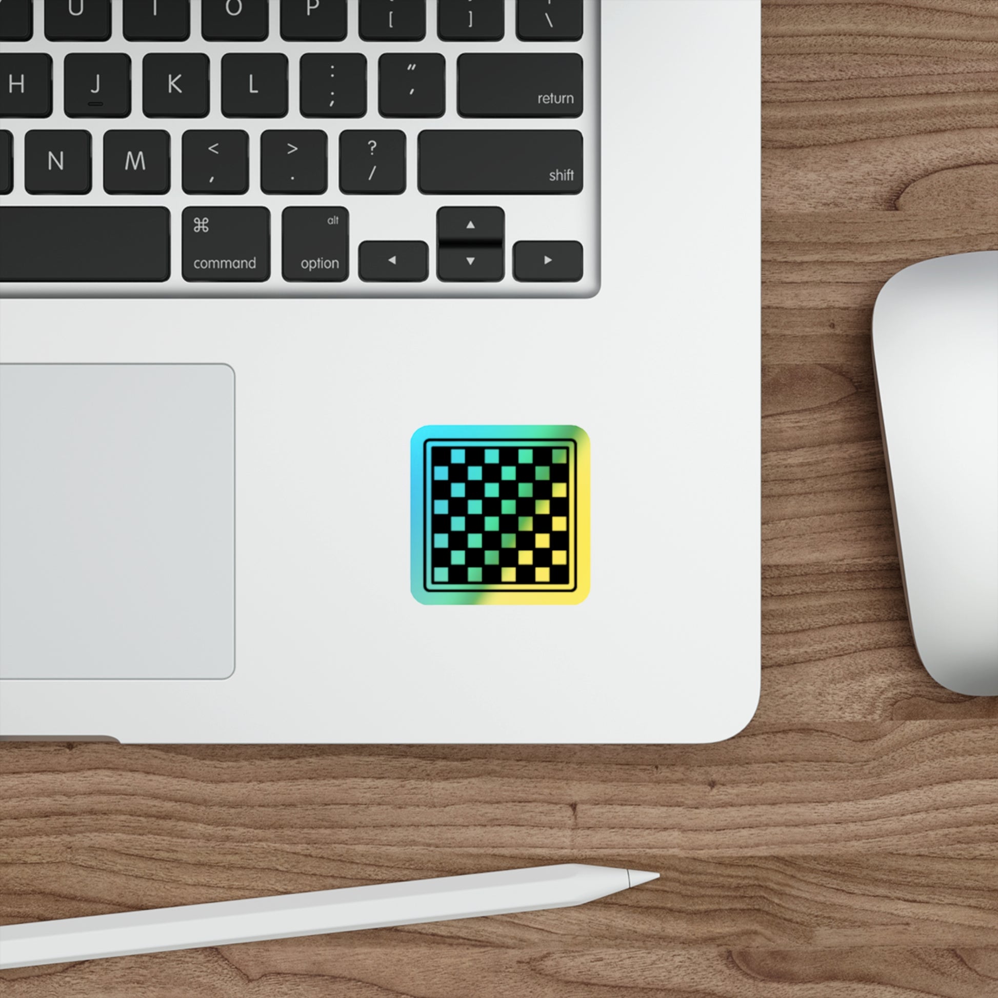 Holographic Die-cut Chess Board Stickers