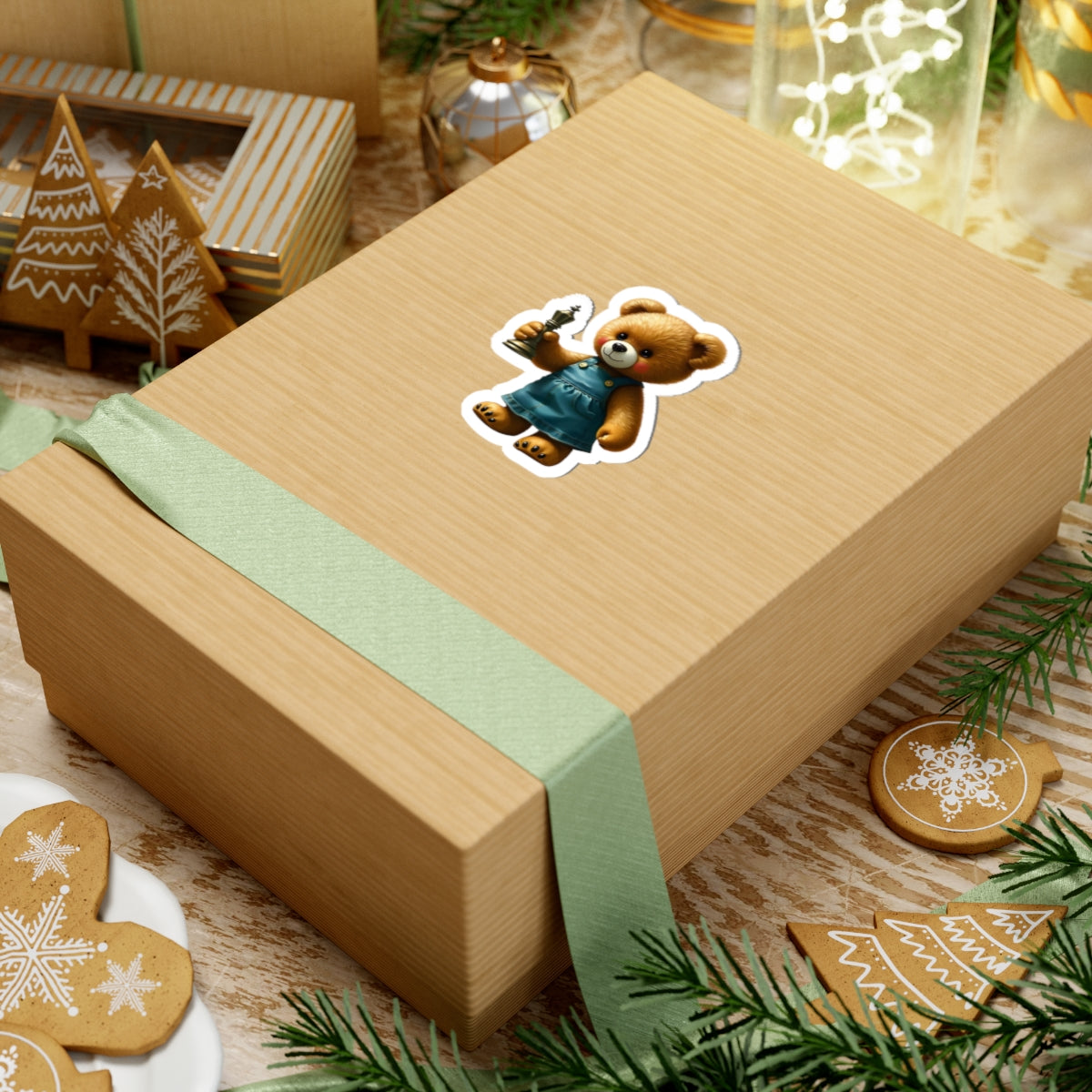 Cute Teddy Bear Chess Stickers - Playful Decor for Kids & Adults