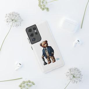 Стилен калъф за телефон Bear Chess - здрави калъфи за любителите на животни