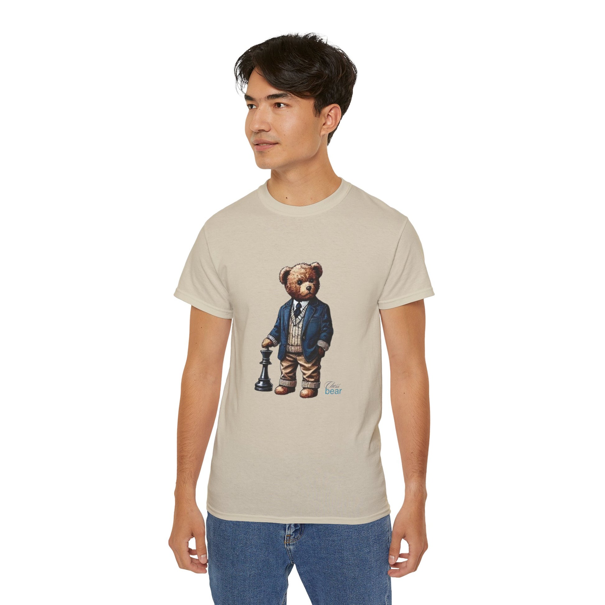 Stylish Bear Chess Graphic Tee - Unisex Ultra Cotton T-Shirt
