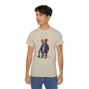 Stylish Bear Chess Graphic Tee - Unisex Ultra Cotton T-Shirt