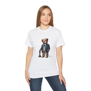Stylish Bear Chess Graphic Tee - Unisex Ultra Cotton T-Shirt